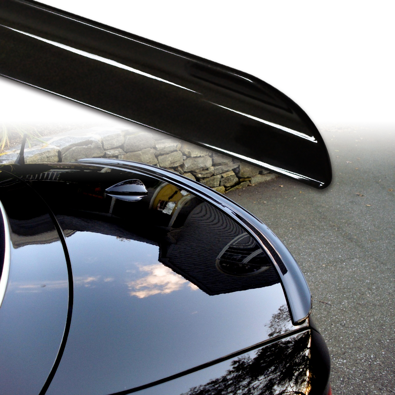 @ Painted Black For Vauxhall Astra Saloon Gen 3 91-97 Boot Lip Spoiler R Type
