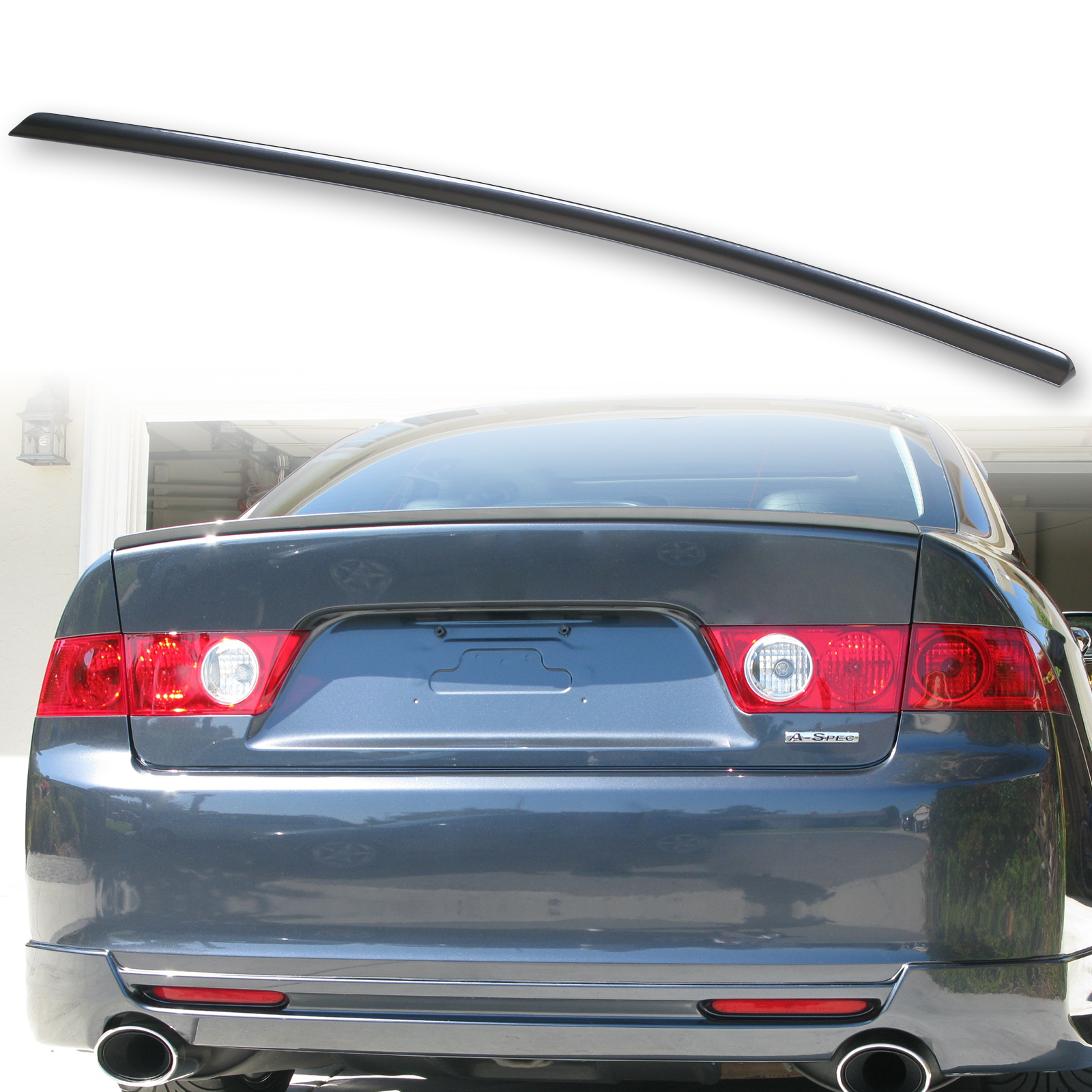 04 08 For Acura Tsx Trunk Spoiler Color Match Painted Abs B92p Nighthawk Blk Auto Parts Accessories Bonusracefinals Car Truck Parts