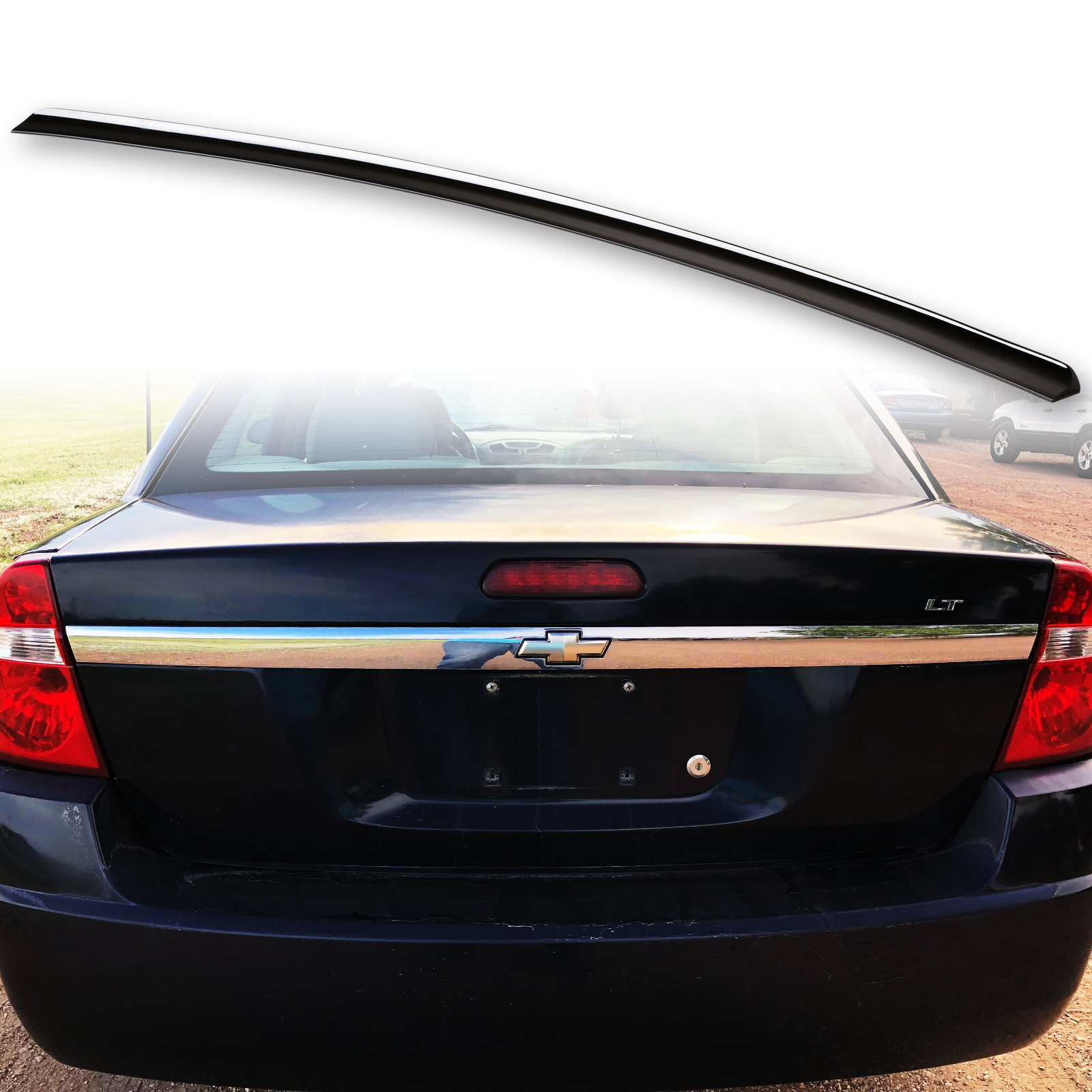 Fyralip Trunk Lip Spoiler For Chevrolet Malibu 6th 0408 Sedan Painted